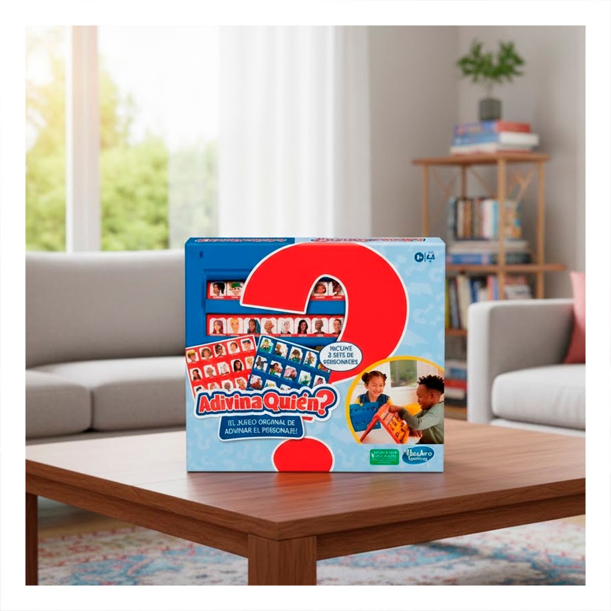 PACK4 ENTRETENIMIENTO DE MESA ADIVINA QUIEN PERSONAJES ROJO Y AZUL PARA COMPARTIR CON AMIGOS - 2