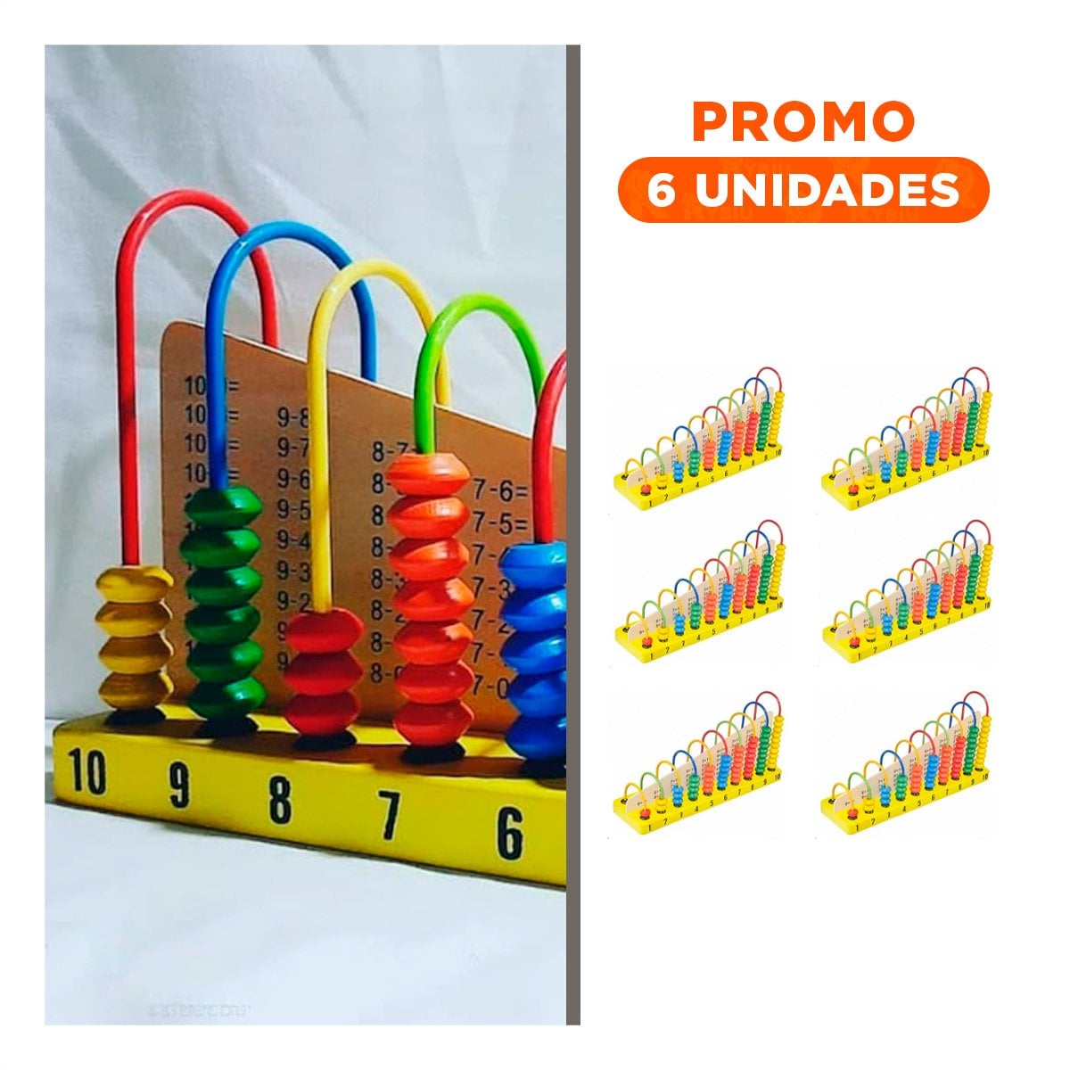 PACK6 DIDACTICO EDUCATIVO DE MATEMATICA Y JUEGO INTERACTIVO - 1