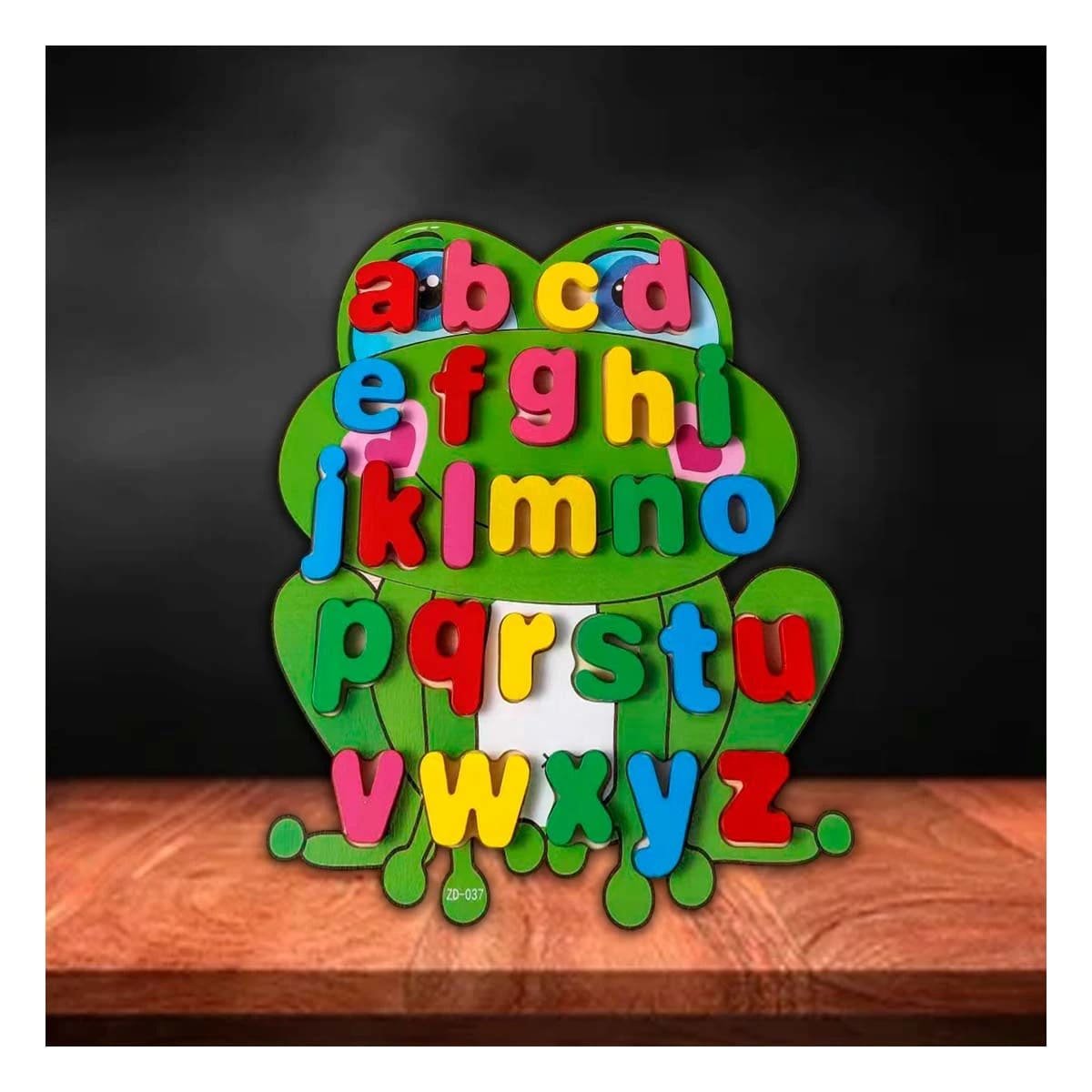 PACK2 SENSORIAL DIDACTICO ABECEDARIO LETRAS ENCASABLES RANA LETRAS MINUSCULAS Y+PAPEL REGALO - 2