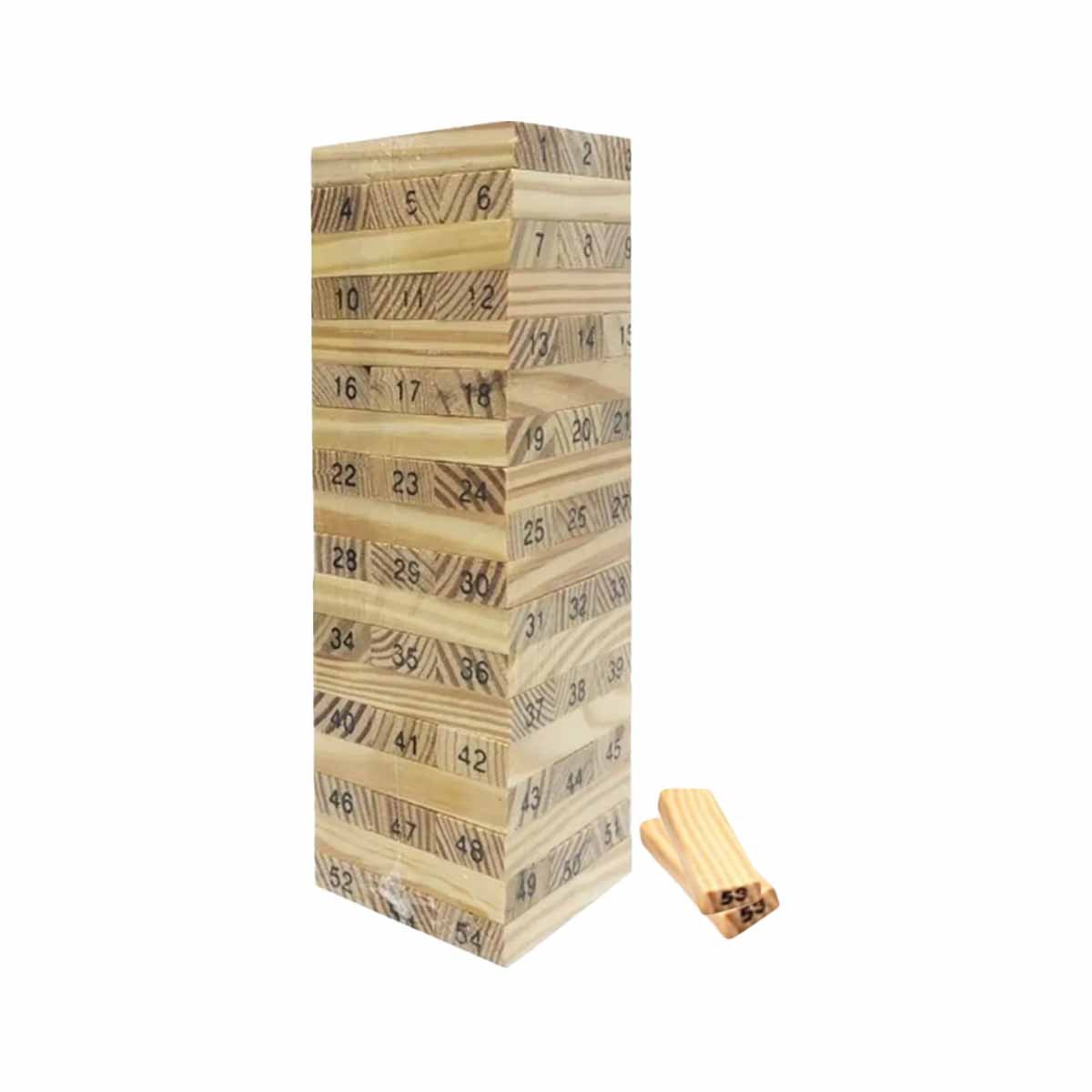 PACK2 ACTIVIDAD CLASICA DE BLOQUES DE MADERA CON NUMEROS PARA JUEGOS DE MESA Y+REGALO STICKER - 2