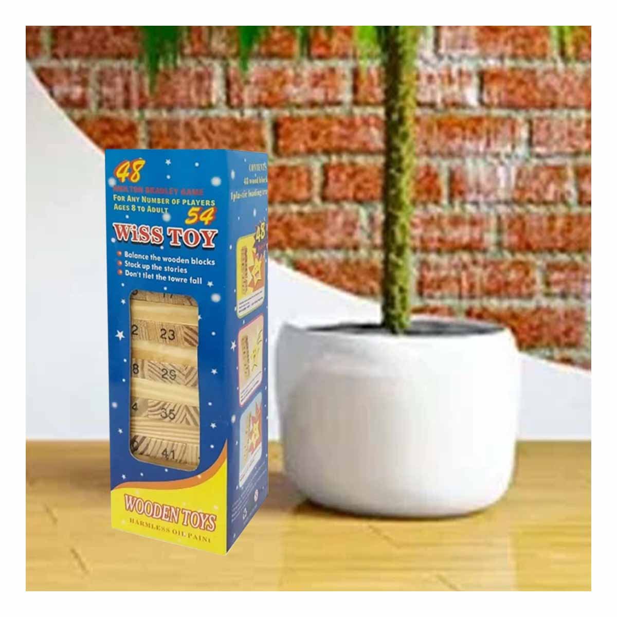 PACK2 ACTIVIDAD CLASICA DE BLOQUES DE MADERA CON NUMEROS PARA JUEGOS DE MESA Y+REGALO STICKER - 5