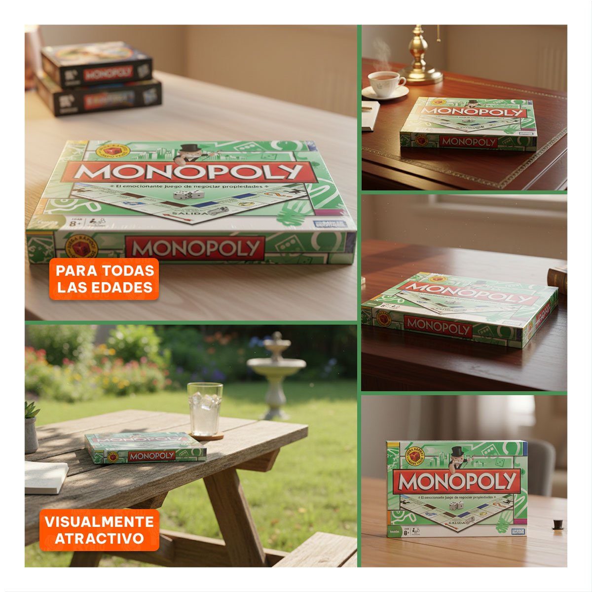 VERSION DE MESA VERDE PARA HOGAR CON ESTILO CLASICO Y DIVERSION SOCIAL - 5