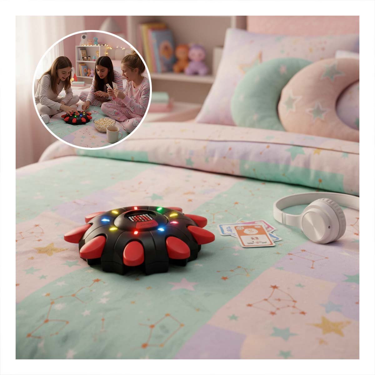 PACK6 ALTERNATIVA FAMILIAR DE MESA NEGRO PARA ENCUENTROS EN CASA CON AMIGOS Y+PAPEL REGALO - 2