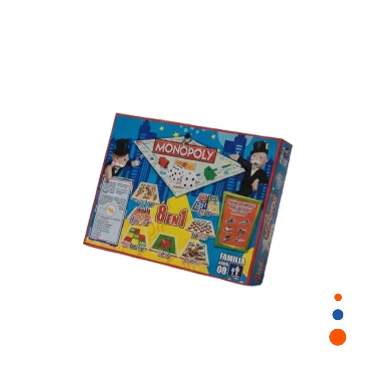 PACK4 POPULAR DE MESA MULTICOLOR PARA CASA CON JUEGO CLASICO Y+PAPEL REGALO - 3
