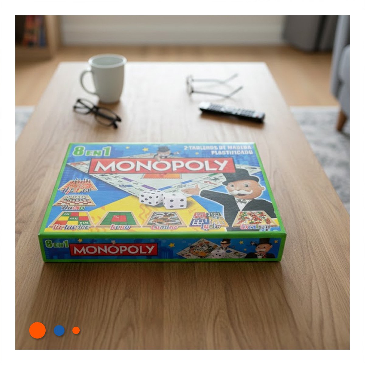ESTILO DE MESA MULTICOLOR PARA CASA CON AMBIENTE FAMILIAR Y USO SOCIAL Y+REGALO STICKER - 2