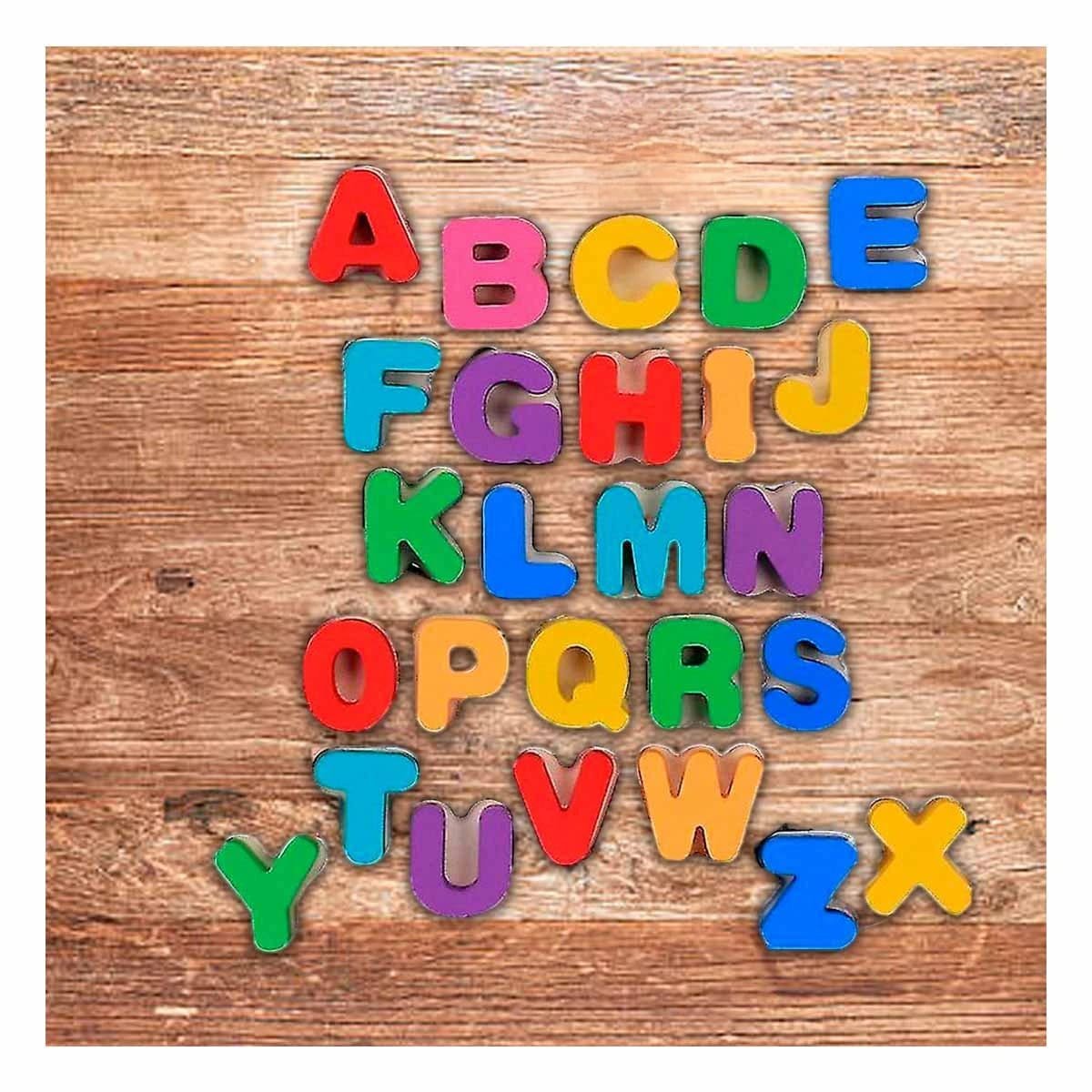 PACK2 LINEA EDUCATIVA ABECEDARIO LETRAS ENCAJABLES TIPO OSITO PARA CASA Y+PAPEL REGALO - 2