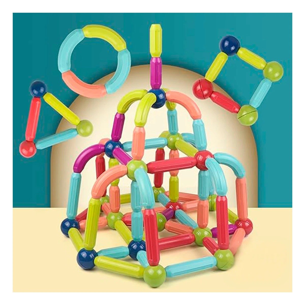 PACK6 ACTIVIDAD MAGNETICA DIDACTICA CON PIEZAS CREATIVAS PARA JUEGOS EDUCATIVOS Y+PAPEL REGALO - 2
