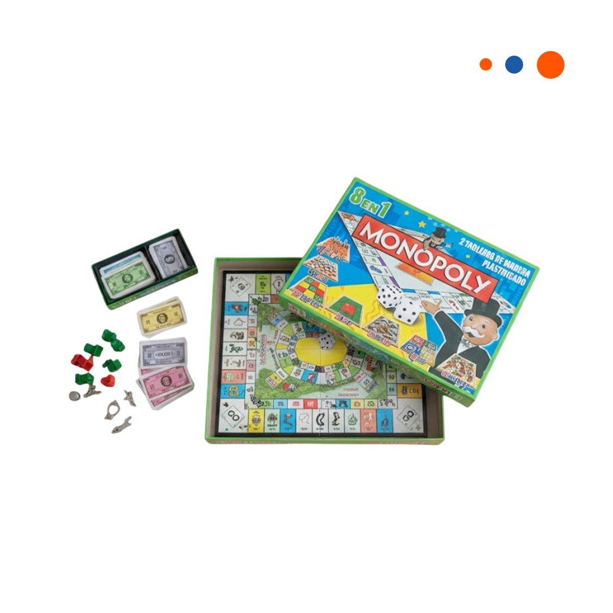 PACK4 CONCEPTO LUDICO MULTICOLOR PARA HOGAR CON ENTRETENIMIENTO SOCIAL Y+PAPEL REGALO - 3