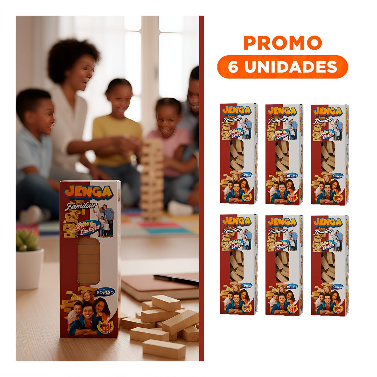 PACK6 CONSTRUCCION FAMILIAR DE CONSTRUCCION DESAFIO O CASTIGO PARA TODOS - 1