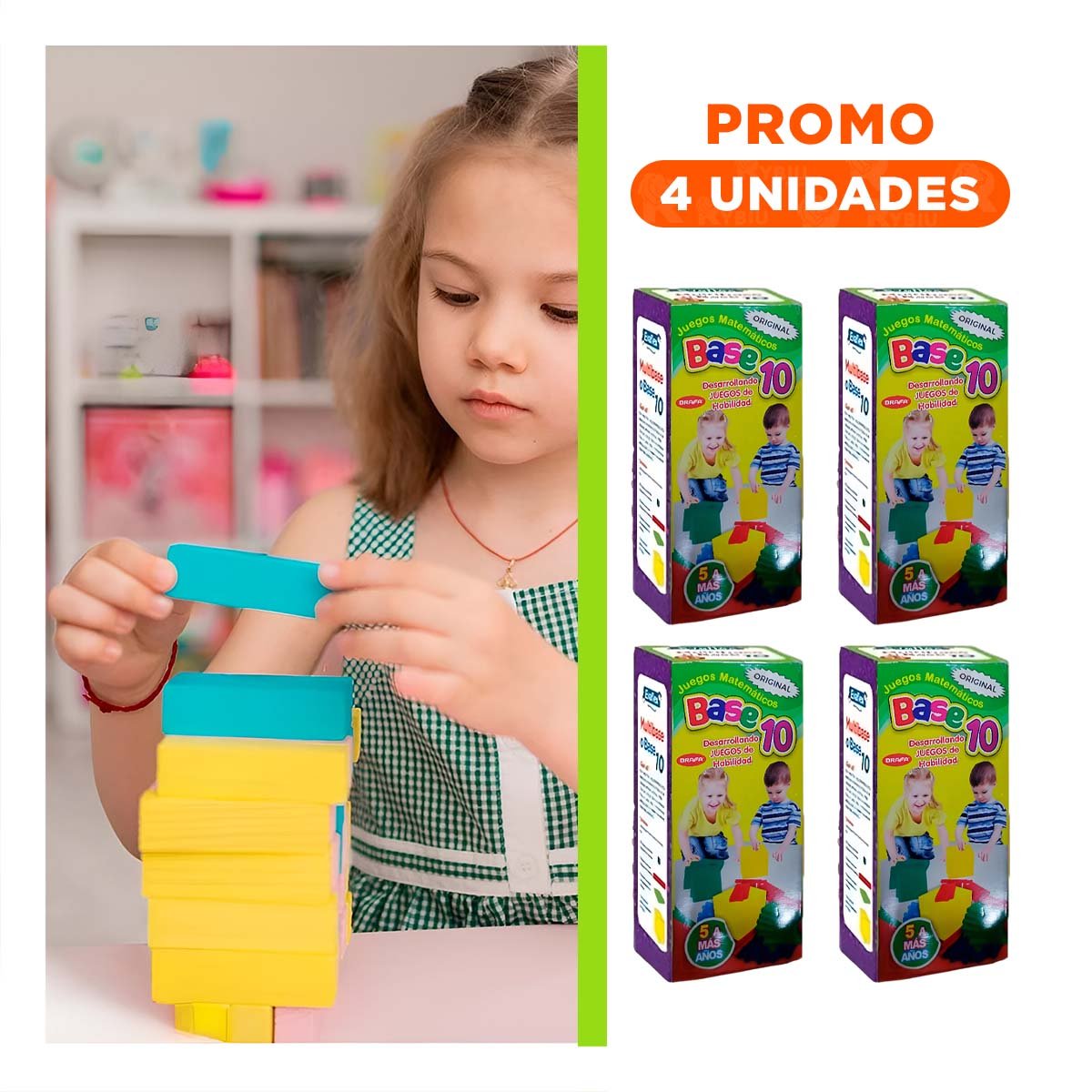 PACK4 KIT EDUCATIVO BASE 10 COMPLETO PARA NINOS Y+REGALO STICKER - 1
