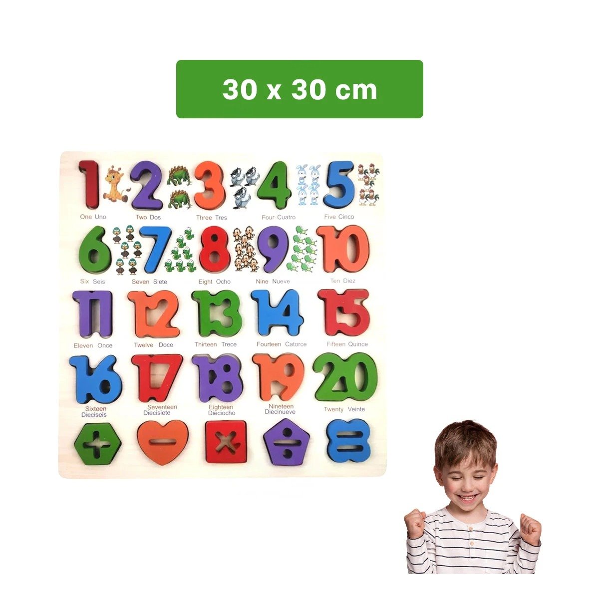 PACK12 COMPLEMENTO DIDACTICO DE MADERA CON PIEZAS ENCASJABLES PARA APRENDER FORMAS - 4