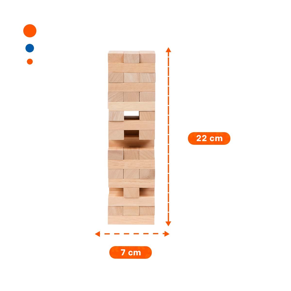 PACK4 JENGA EDUCATIVO 48 PIEZAS MADERA PARA NIÑOS CREATIVO Y ALEGRE - 4