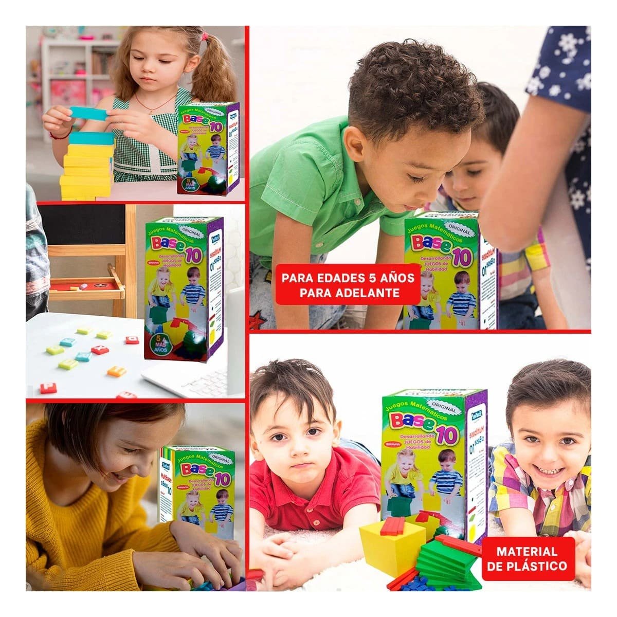 PACK2 SET INTERACTIVO BASE 10 DIDACTICO PARA NINOS Y+PAPEL REGALO - 3