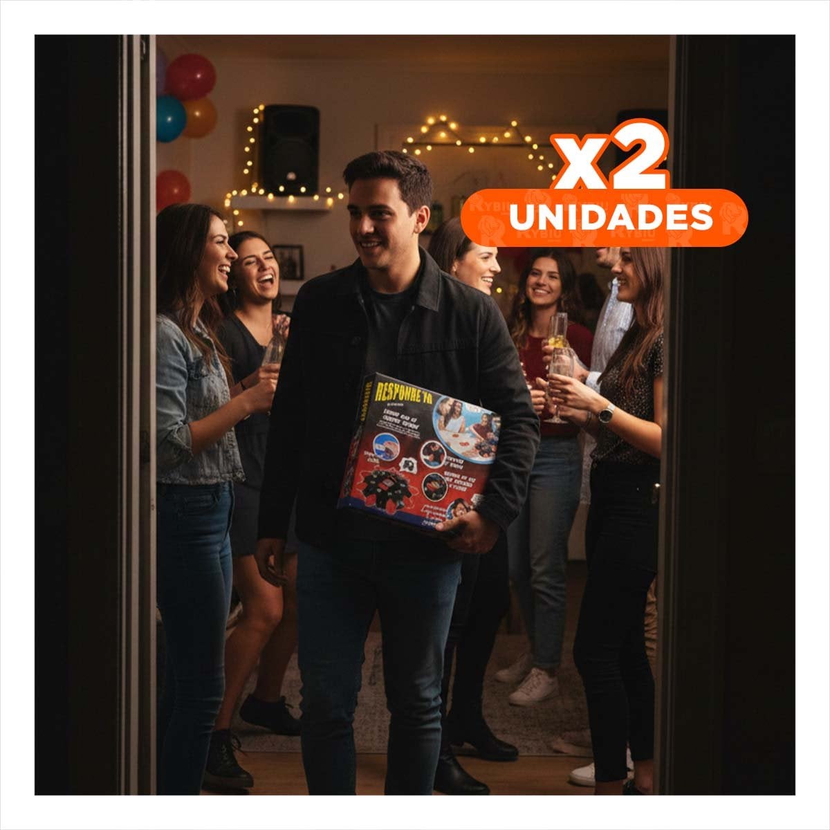 PACK2 PLAN SOCIAL DE MESA NEGRO PARA COMPARTIR MOMENTOS EN CASA CON AMIGOS Y+REGALO STICKER - 1