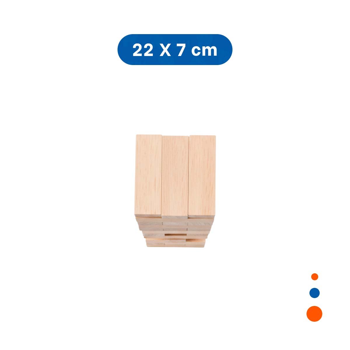 PACK2 SET DE BLOQUES EDUCATIVO 48 PIEZAS MADERA PARA NIÑOS SEGURO Y DIVERTIDO - 4