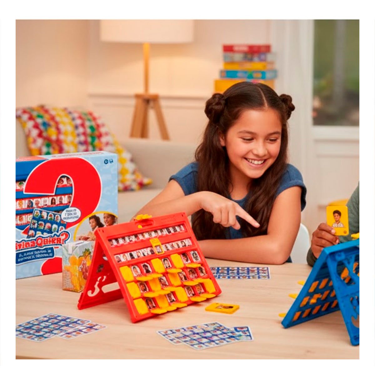 PACK2 ENTRETENIMIENTO DE MESA ADIVINA QUIEN PERSONAJES ROJO Y AZUL PARA TARDES EN HOGAR - 3