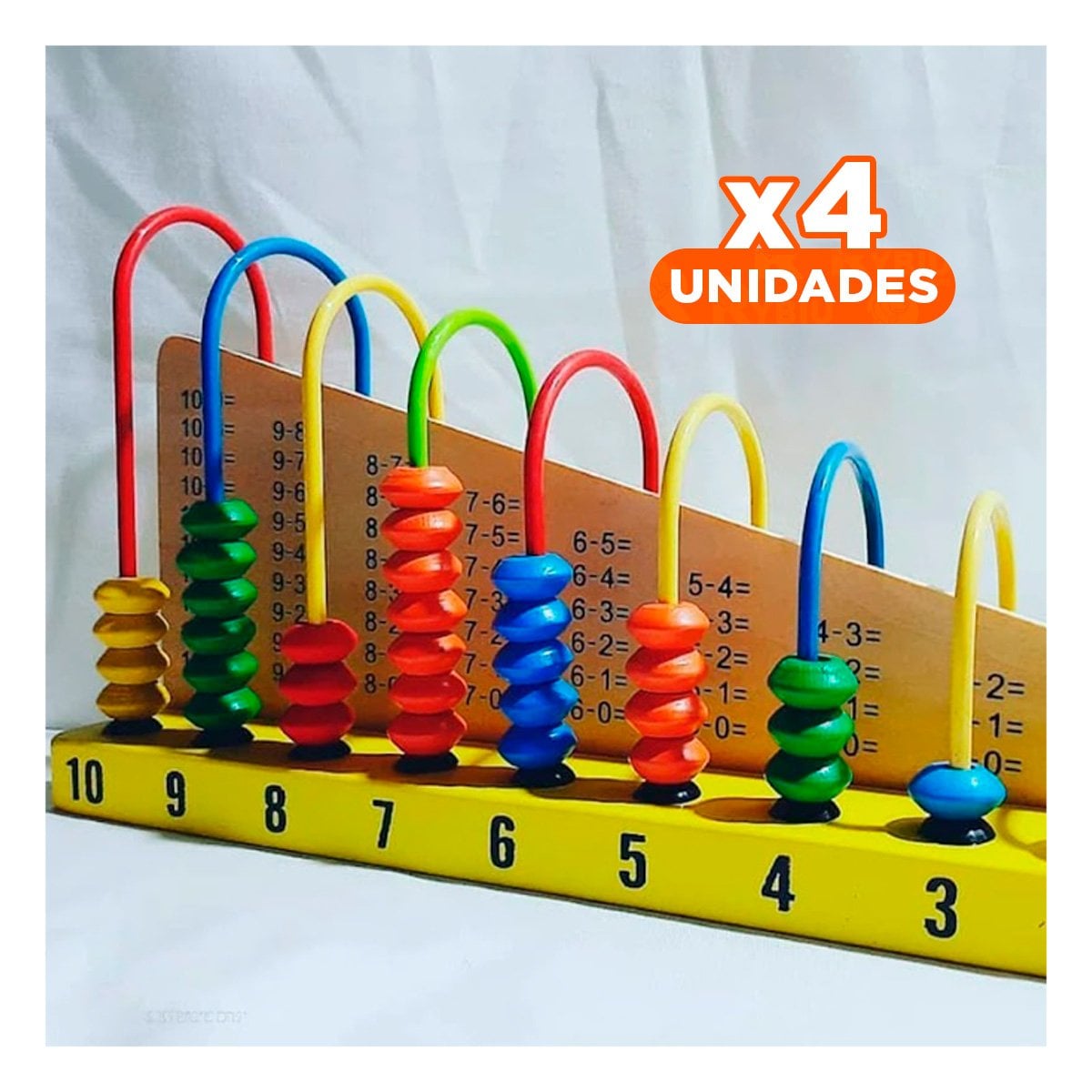 PACK4 TABLERO DIDACTICO DE MATEMATICA Y ENSAMBLE CREATIVO - 1
