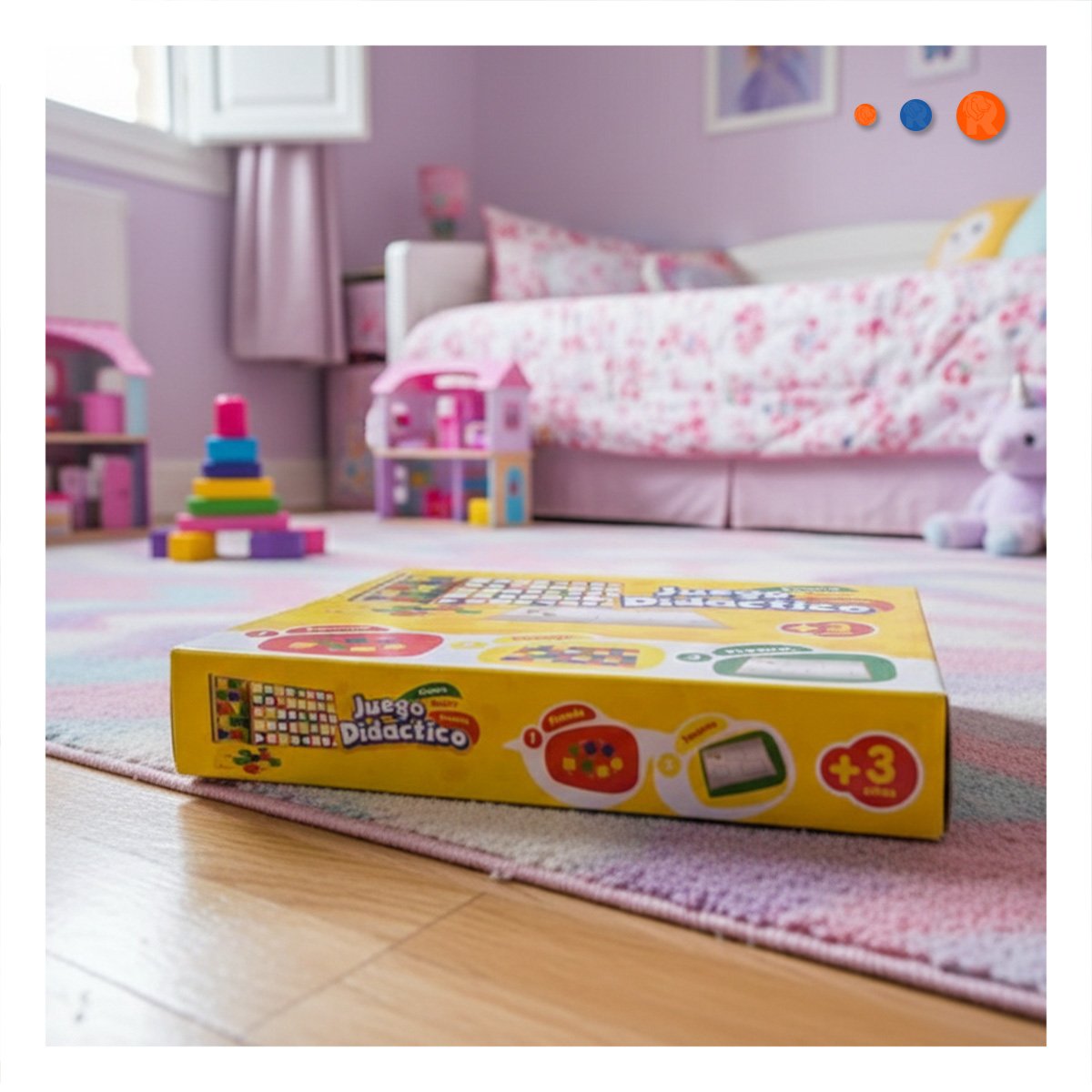 PACK12 BASE DIDACTICA 3 EN 1 CON PIZARRA ENCAJE Y PASADO PARA APRENDIZAJE Y+PAPEL REGALO - 5