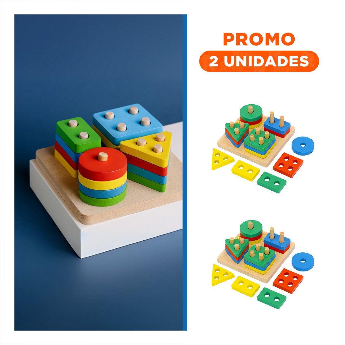 PACK2 FORMAS DIDACTICO PLANTADO PARA NIÑOS ALEGRE Y COLORIDO - 1