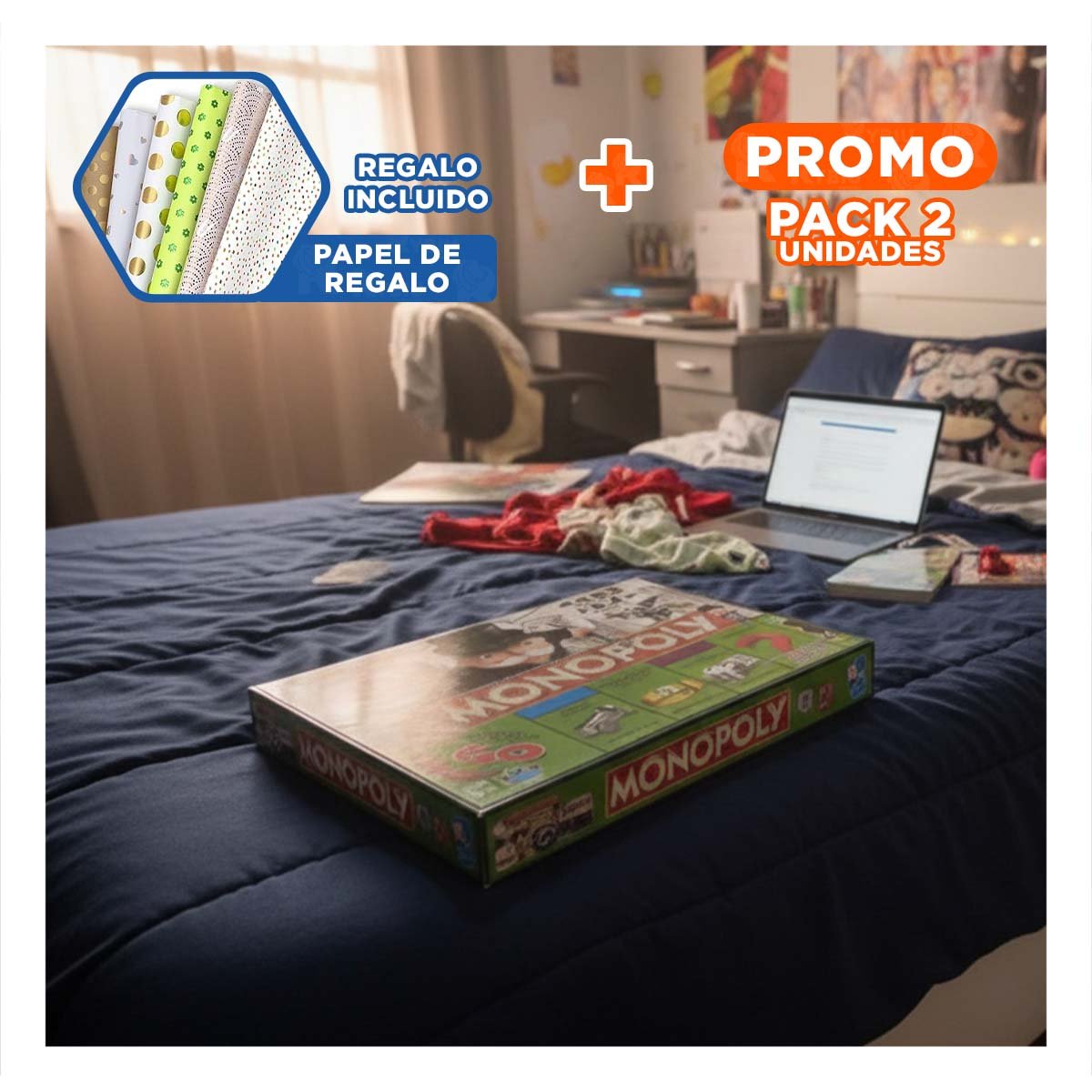 PACK2 PANEL VERDE PARA HOGAR CON ESTILO ACTUAL Y ORDEN FUNCIONAL EN CASA Y+PAPEL REGALO - 1