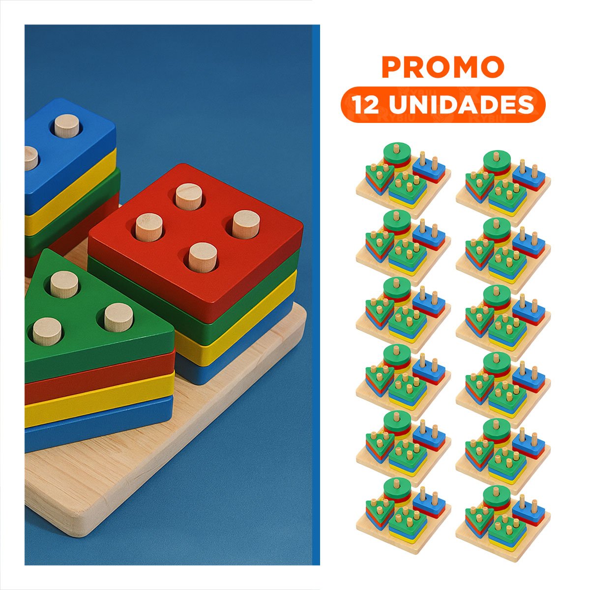 PACK12 KIT DIDACTICO PLANTADO PARA NIÑOS HABILIDAD Y COLORIDO Y+REGALO STICKER - 1