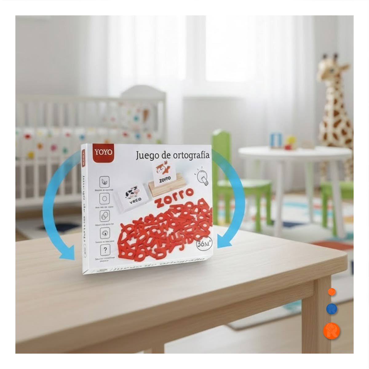 SISTEMA DIDACTICO DE ORTOGRAFIA ROJO PARA USO ESCOLAR Y APRENDIZAJE GUIADO Y+POST IT - 2