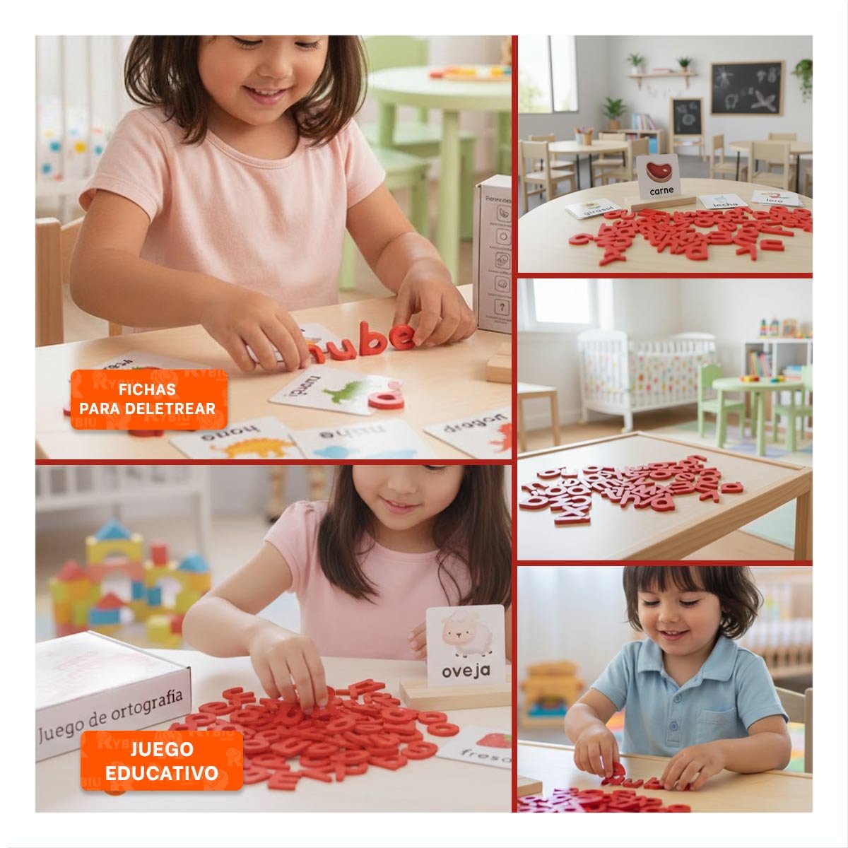SISTEMA DIDACTICO DE ORTOGRAFIA ROJO PARA USO ESCOLAR Y APRENDIZAJE GUIADO Y+POST IT - 5