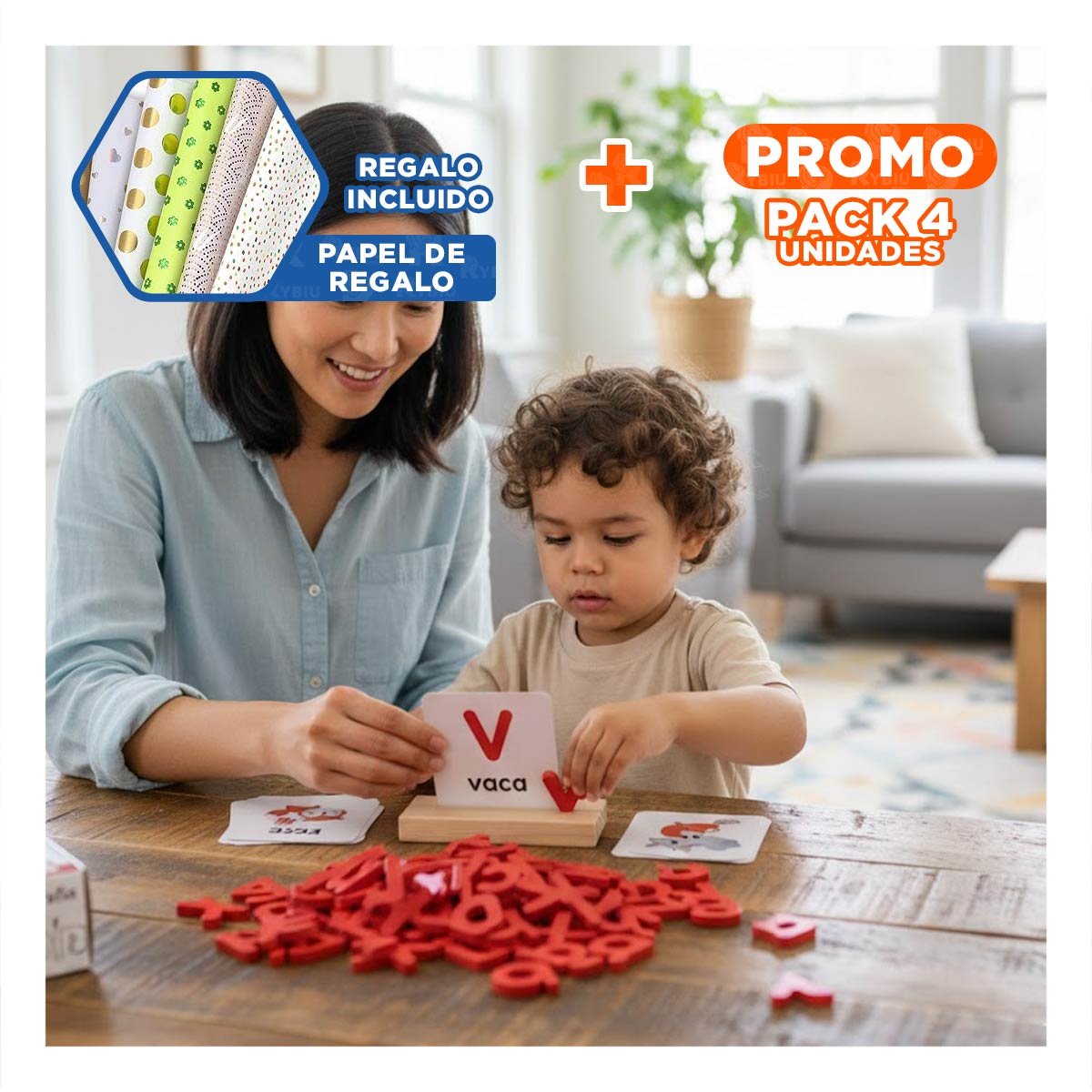 PACK4 OPCION ESCOLAR DE ORTOGRAFIA ROJO PARA PRACTICA DEL LENGUAJE Y+PAPEL REGALO - 1