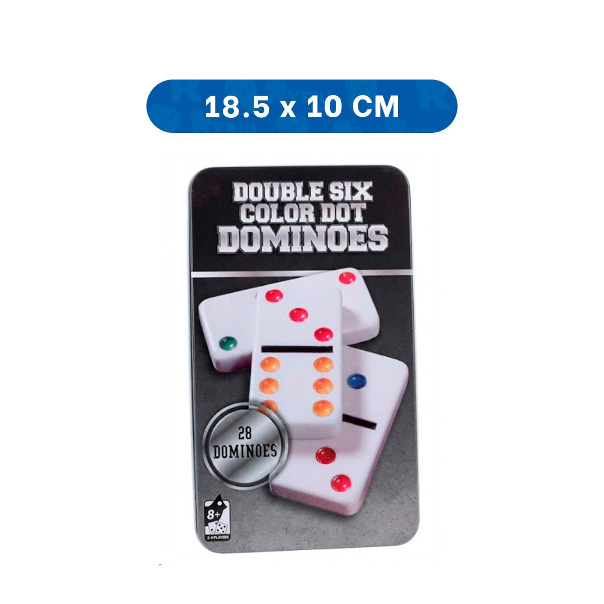 HOGAR DOMINO CLASICO NEGRO PARA JUEGOS DE MESA Y REUNIONES Y+PAPEL REGALO - 4