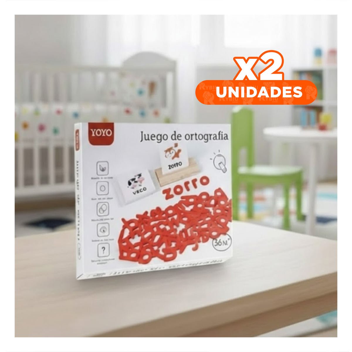 PACK2 HERRAMIENTA EDUCATIVA DE ORTOGRAFIA ROJO PARA APRENDIZAJE BASICO Y+REGALO STICKER - 1