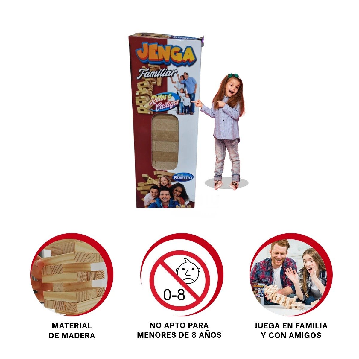 PACK6 APILABLES FAMILIAR DE DIVERSION DESAFIO O CASTIGO PARA JUGADORES Y+REGALO STICKER - 2