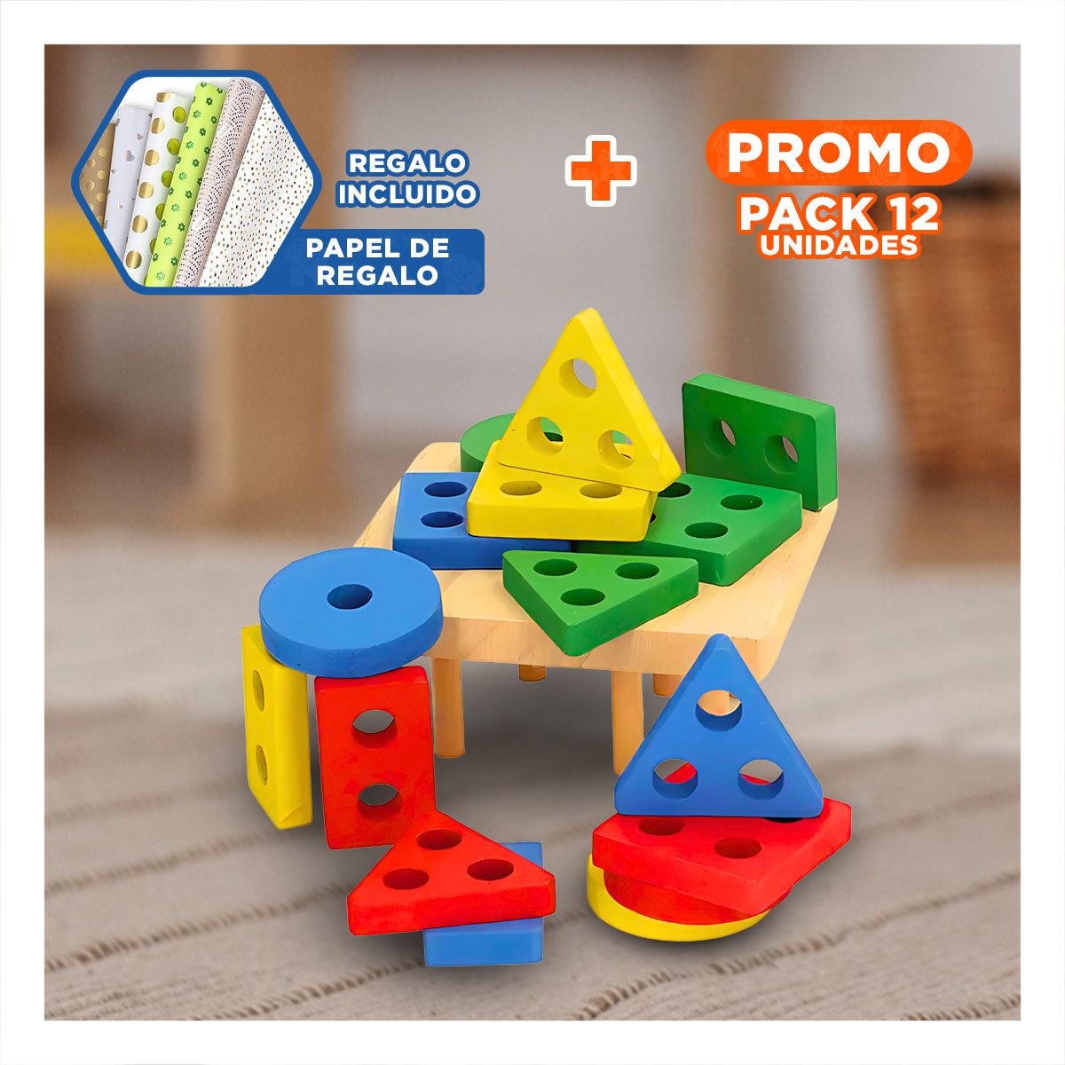 PACK12 KIT DIDACTICO PLANTADO PARA NIÑOS CONCENTRACION Y DESARROLLO Y+PAPEL REGALO - 1