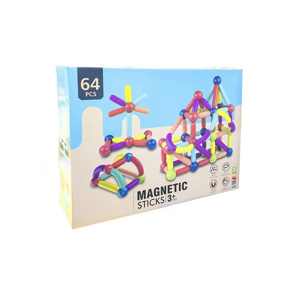 PACK4 COLECCION DIDACTICA MAGNETICA PIEZAS PARA CREATIVIDAD EDUCATIVA Y+PAPEL REGALO - 3