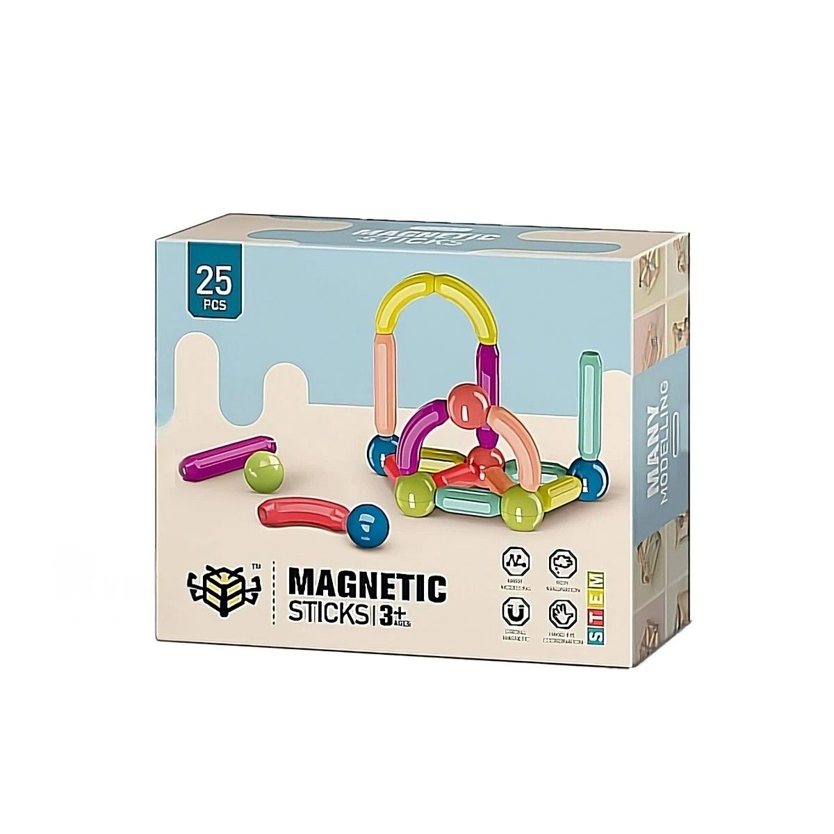 PACK12 CREACION MAGNETICA CREATIVA PARA HOGAR CON PIEZAS DIDACTICAS Y+REGALO STICKER - 2
