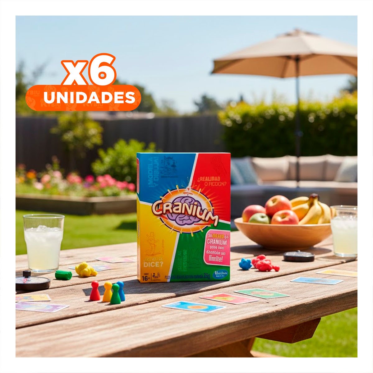 PACK6 DINAMICA CREATIVA MULTICOLOR PARA REUNIONES SOCIALES EN CASA Y+REGALO STICKER - 1