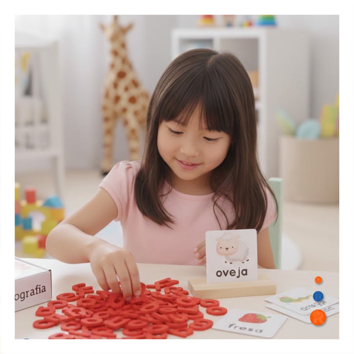 OPCION EDUCATIVA DE ORTOGRAFIA ROJO PARA DESARROLLO DE HABILIDADES VERBALES Y+LIGAS REGALO - 1