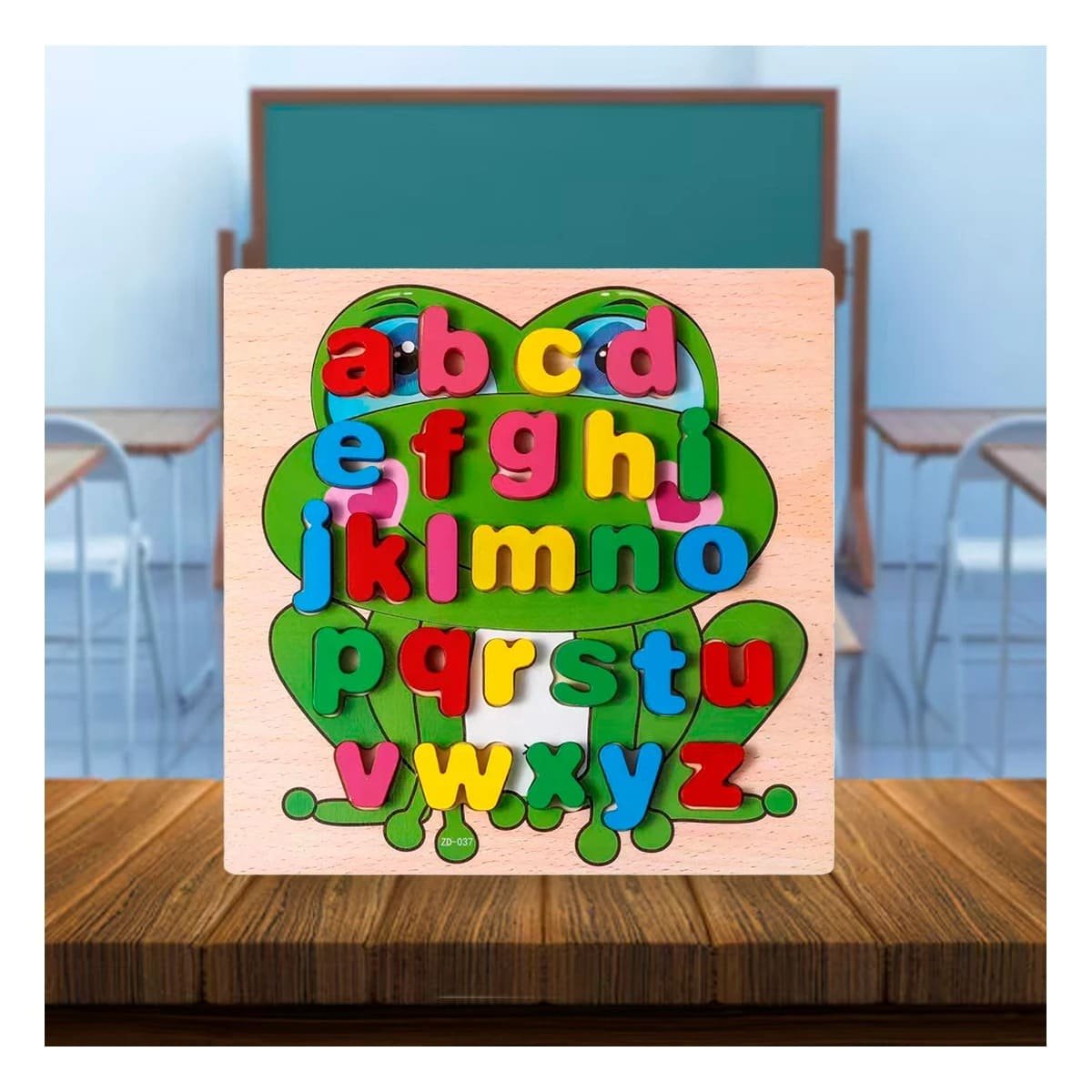 PACK2 INTERACTIVO DIDACTICO ABECEDARIO LETRAS ENCASABLES RANA LETRAS MINUSCULAS - 5