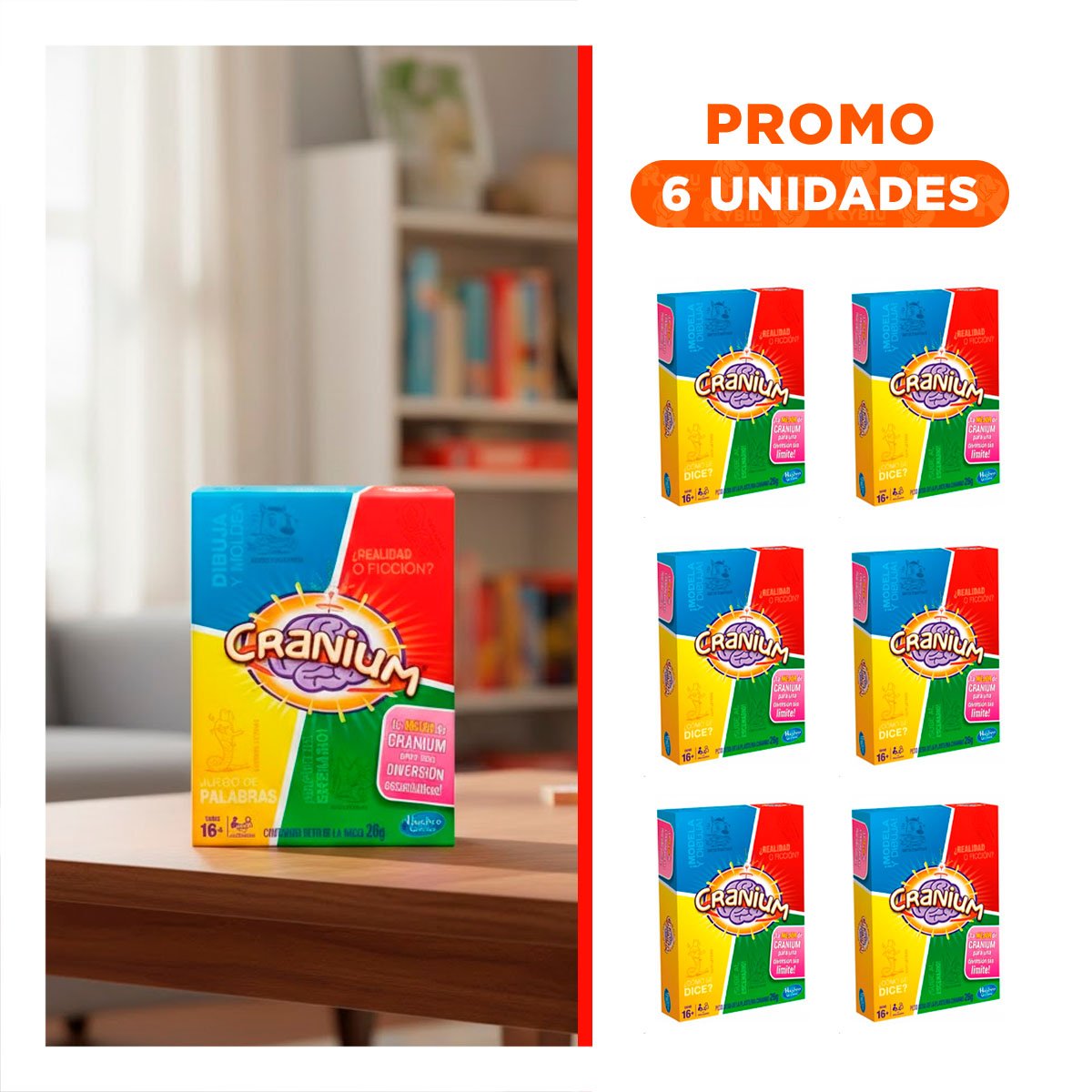PACK6 EXPERIENCIA CREATIVA MULTICOLOR PARA RETOS DIVERTIDOS EN MESA FAMILIAR - 1