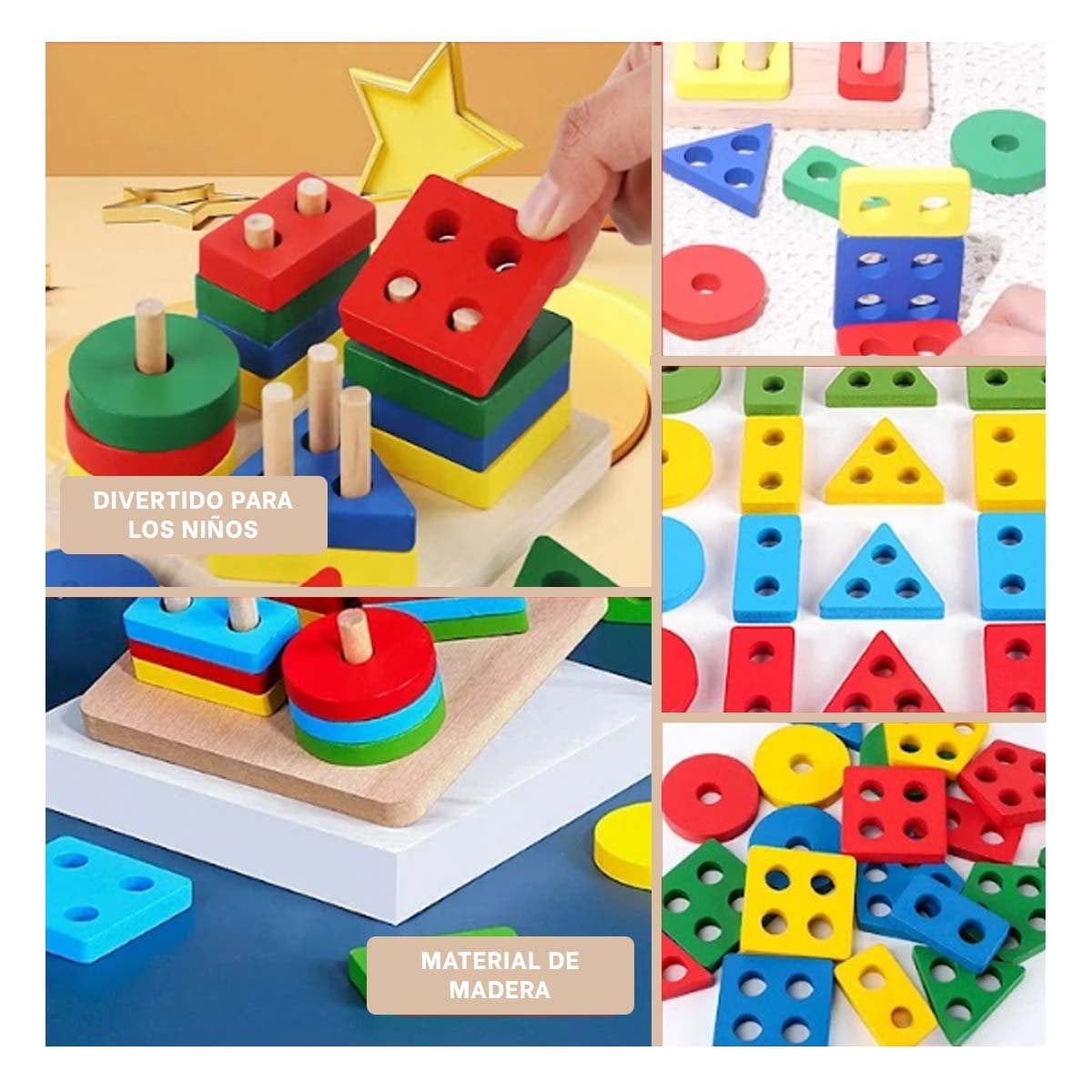 PACK4 JUEGO DIDACTICO PLANTADO PARA NIÑOS MOTRICIDAD Y CREATIVO Y+REGALO STICKER - 2