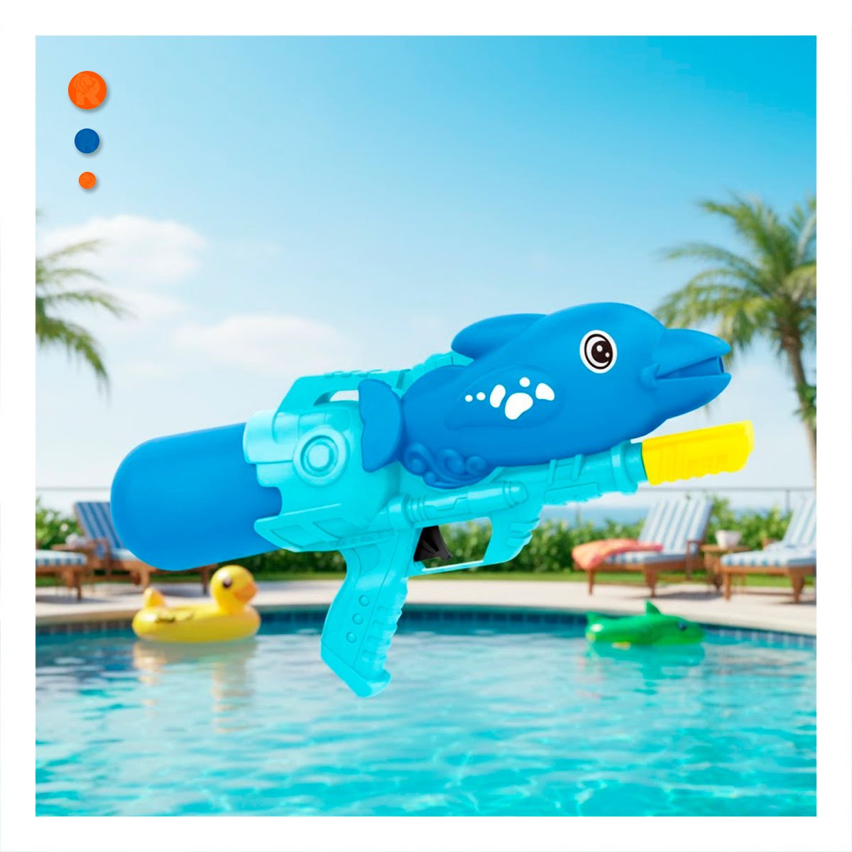 PULVERIZADOR PARA AGUA DELFIN AZUL PARA ACTIVIDADES REFRESCANTES EXTERIOR - 1