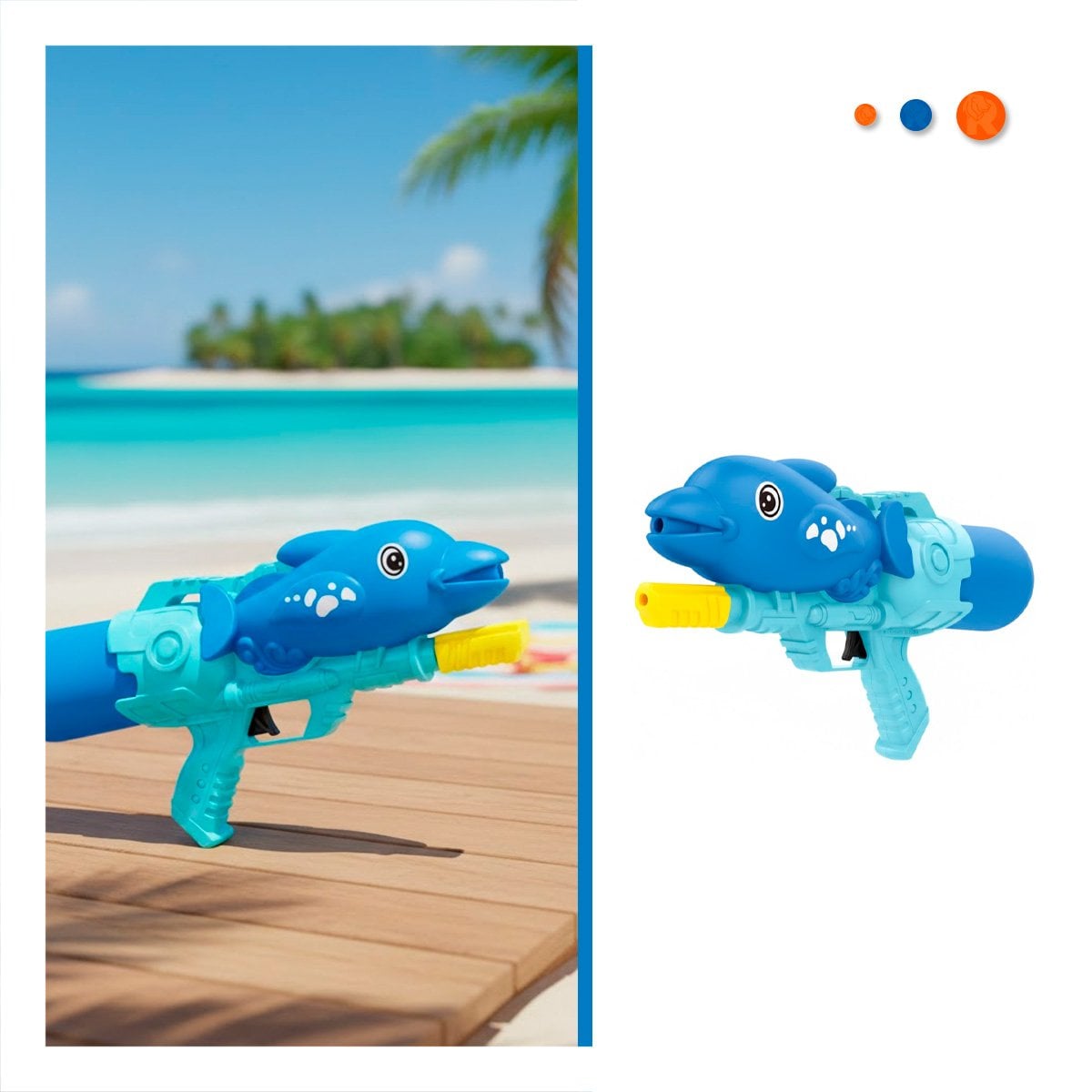 PULVERIZADOR PARA AGUA DELFIN AZUL PARA ACTIVIDADES REFRESCANTES EXTERIOR - 3