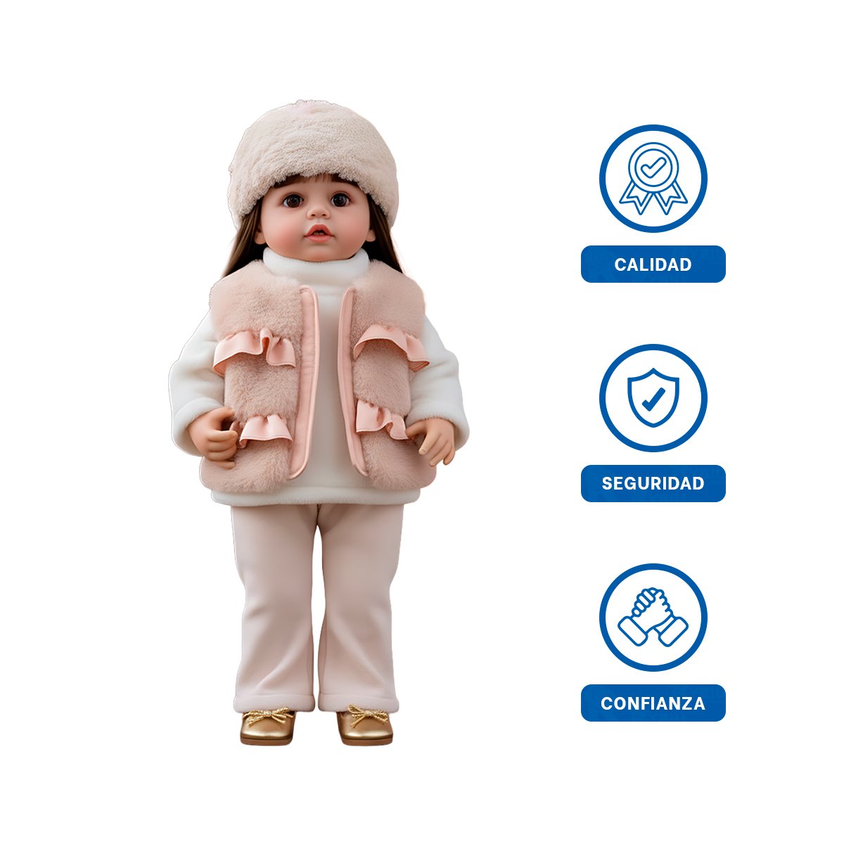 MODELO YESSY CON ATUENDO INFANTIL BEIGE PARA USO DIARIO Y+LIGAS REGALO - 3