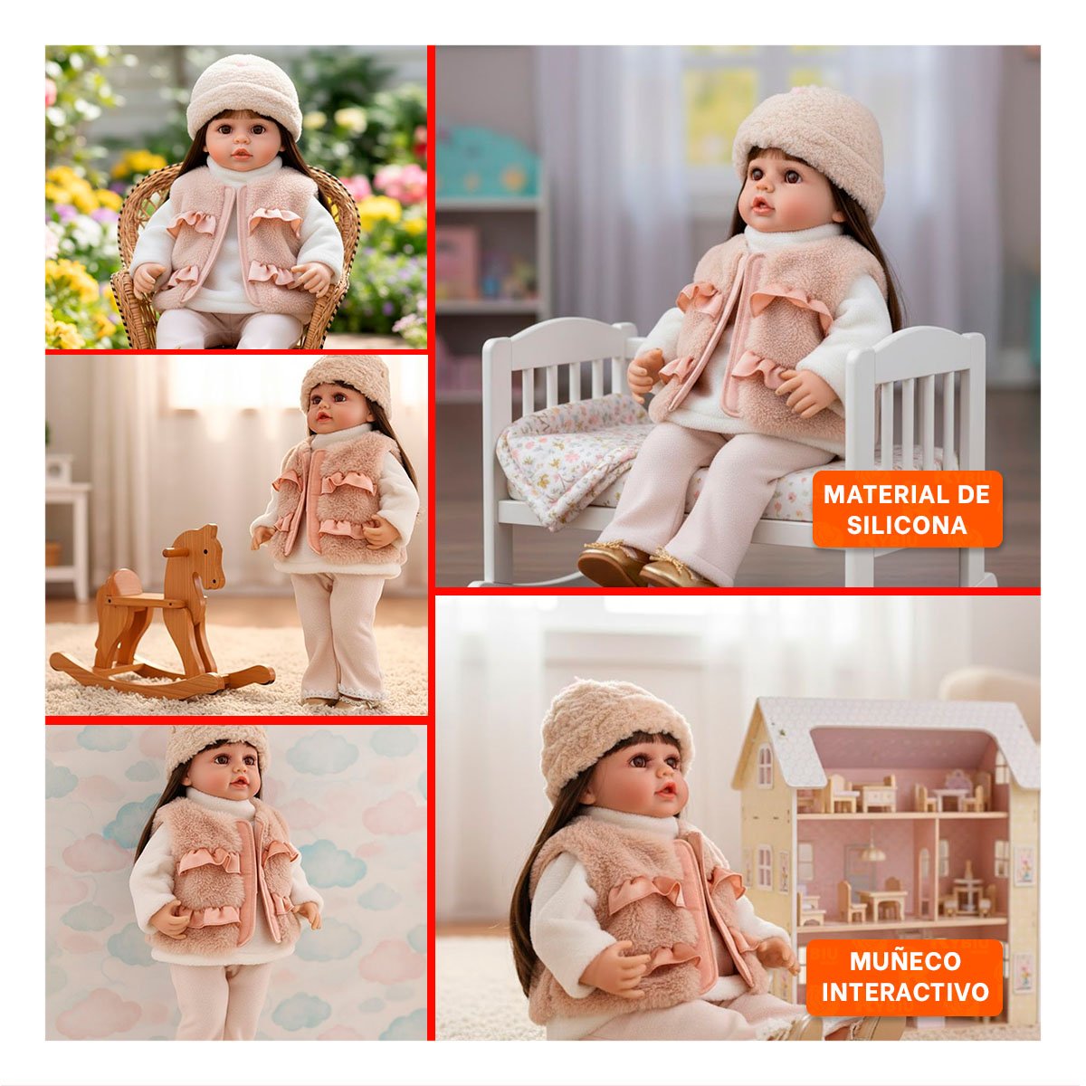 MODELO YESSY CON ATUENDO INFANTIL BEIGE PARA USO DIARIO Y+LIGAS REGALO - 5