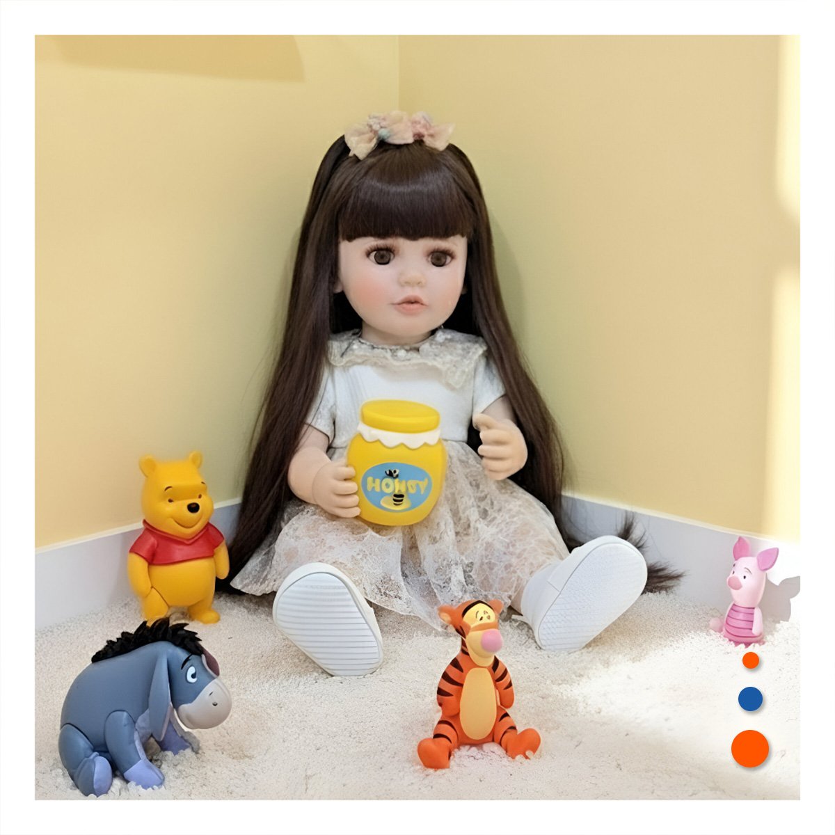 FIGURA REAL INTELIGENTE PARA ACTIVIDADES DE JUEGO CON 55CM EN AMARILLO CLARO Y+PAPEL REGALO - 2