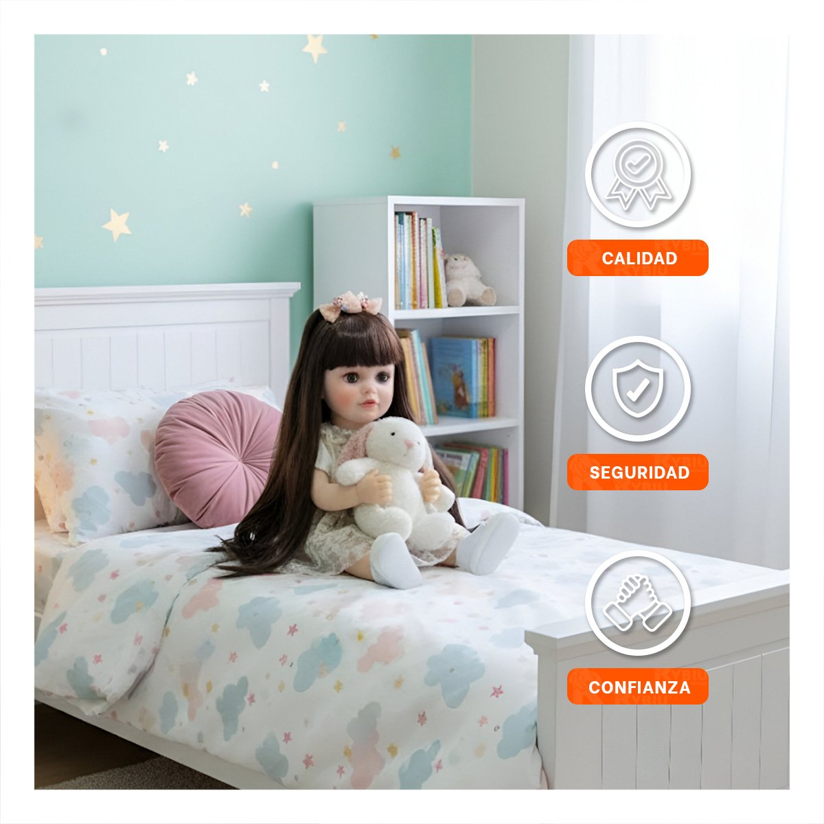 FIGURA REAL INTELIGENTE PARA ACTIVIDADES DE JUEGO CON 55CM EN AMARILLO CLARO Y+PAPEL REGALO - 3