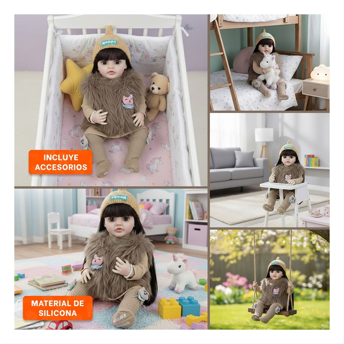 ARTICULO CON FUNCION REALISTA ORIENTADO A JUEGO INFANTIL CON 55CM EN MARRON Y+POST IT - 5