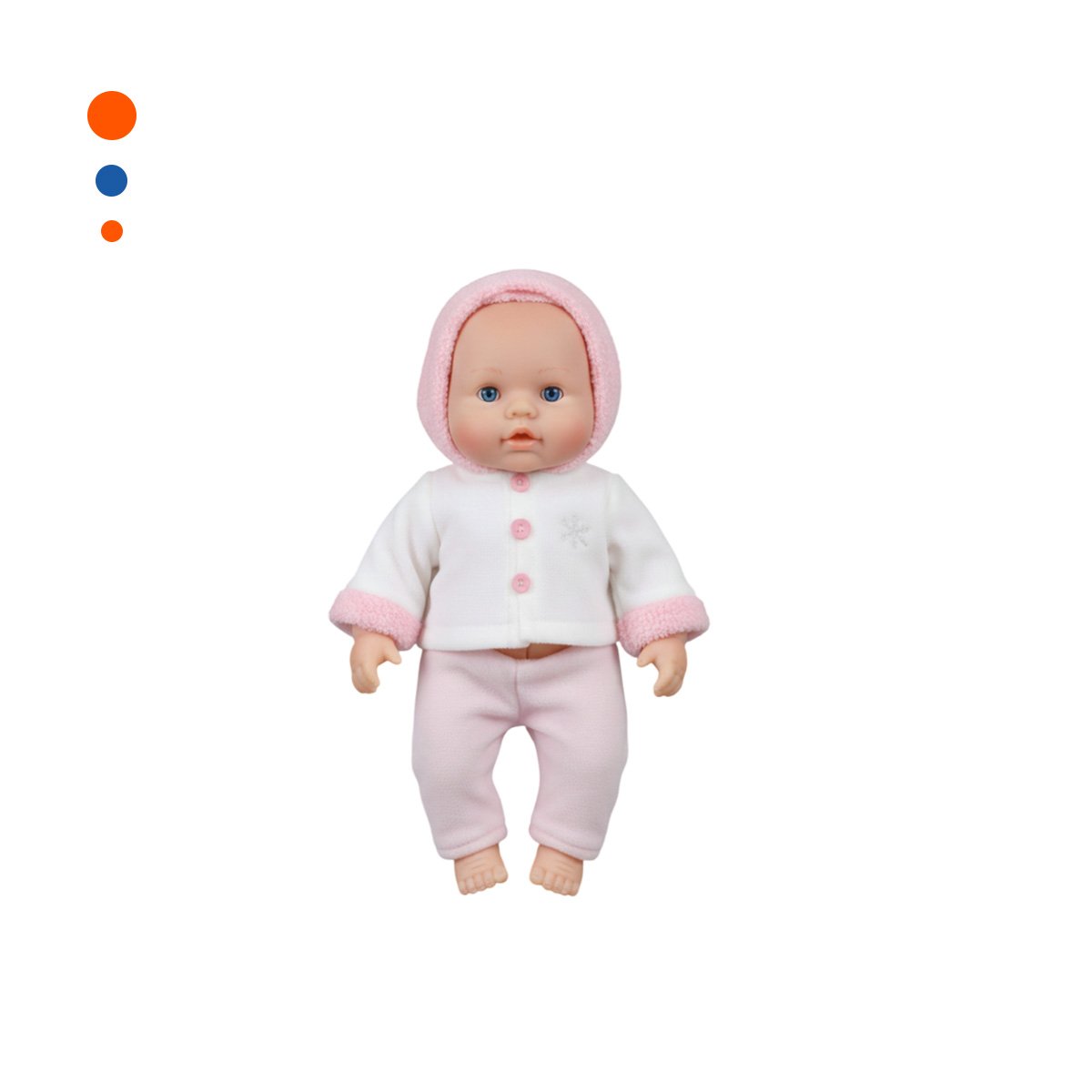 PACK2 FIGURA SUAVE ROSADA CON CHOMPA BOTONES FLORES PARA HOGAR Y+REGALO STICKER - 2