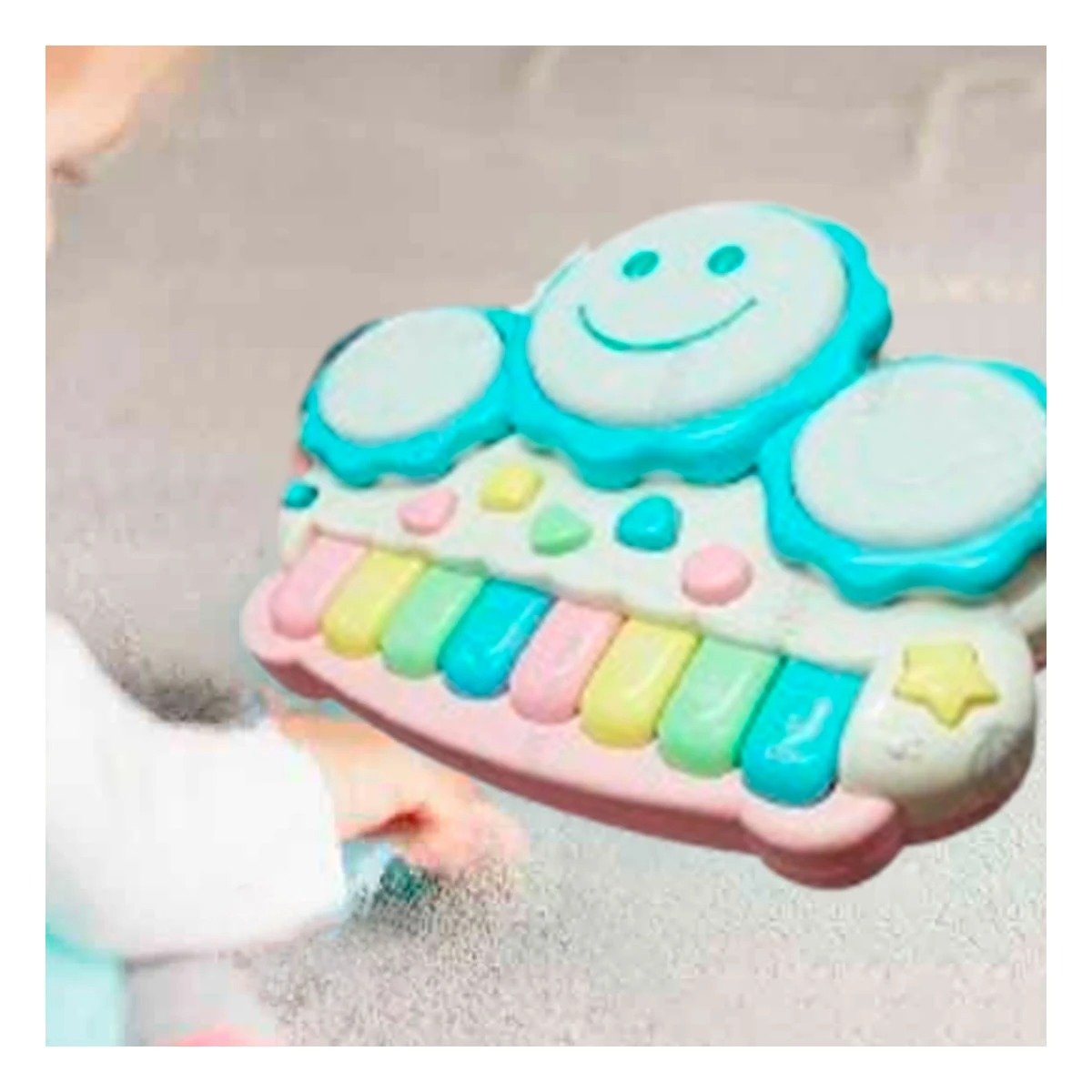 PACK4 ORGANO DIDACTICO MUSICAL DE SOL CON ESTILO ATRACTIVO AZUL CLARO - 5