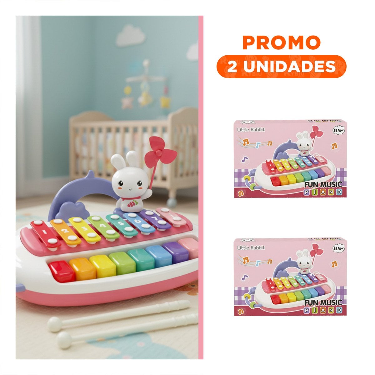 PACK2 MESA DIDACTICA MUSICAL PARA INFANTES CON USO COMPARTIDO - 1