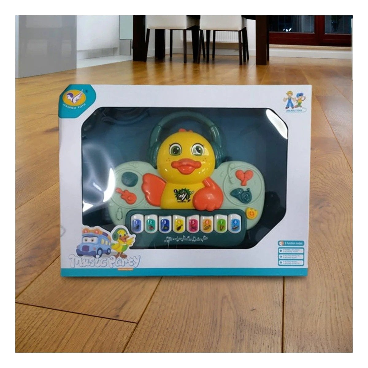 PACK4 INSTRUMENTO PATO MUSICAL CON TECLAS ALEGRES PARA DIVERSION EN CASA VERDE - 5